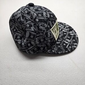 Georgetown Collection Unisex Baseball Cap‎ 7 1/8 Black Curved Fitted 100 Dollar